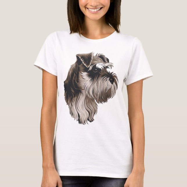 miniatyrschnauzer t shirt (Framsida)
