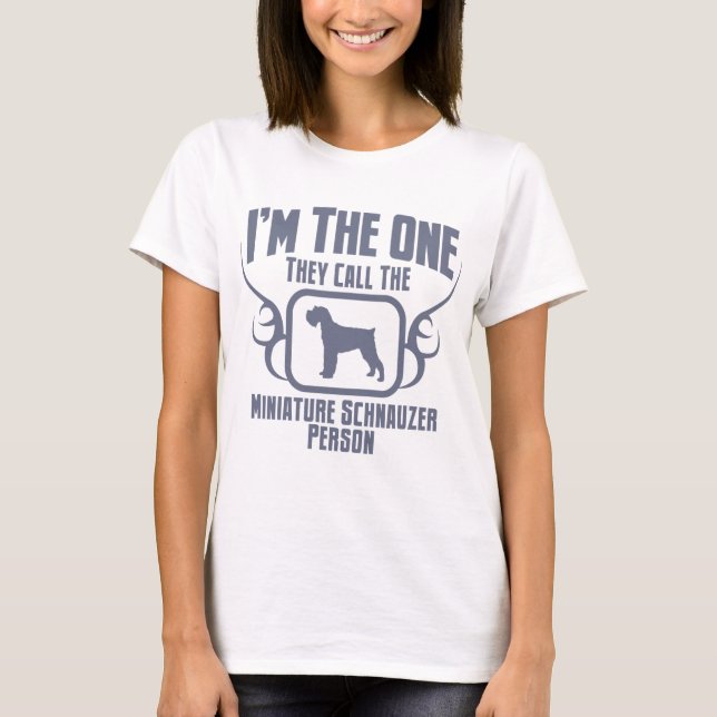 MiniatyrSchnauzer T-shirt (Framsida)