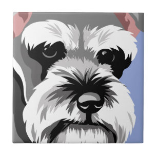 MiniatyrSchnauzergåvor Kakelplatta
