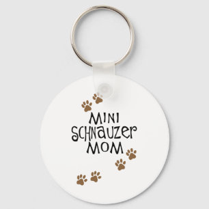 MiniatyrSchnauzermamma Nyckelring