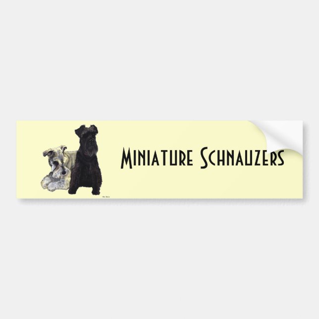 MiniatyrSchnauzers - bildekal (Framsidan)