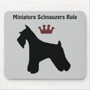MiniatyrSchnauzers härskar Mousepad Musmatta