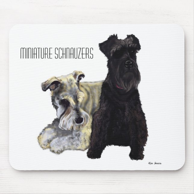 MiniatyrSchnauzers - Mousepad Musmatta (Framsidan)