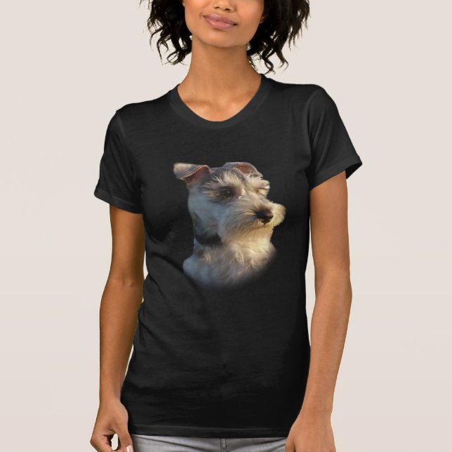 MiniatyrSchnauzerT-tröja Tee (Framsida)
