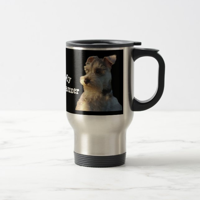 MiniatyrSchnauzertravel mug Resemugg (Höger)
