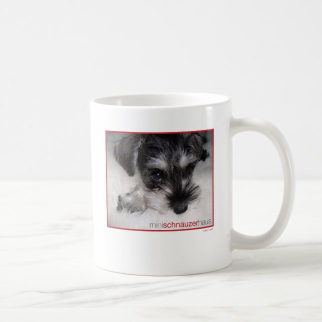 MiniatyrSchnauzervalp Kaffemugg (Höger)