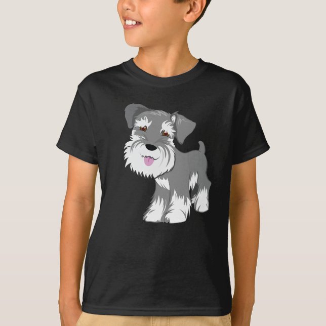 MiniatyrSchnauzervalp T-shirt (Framsida)