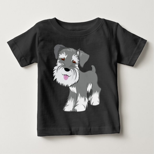 MiniatyrSchnauzervalp Tee Shirt (Framsida)
