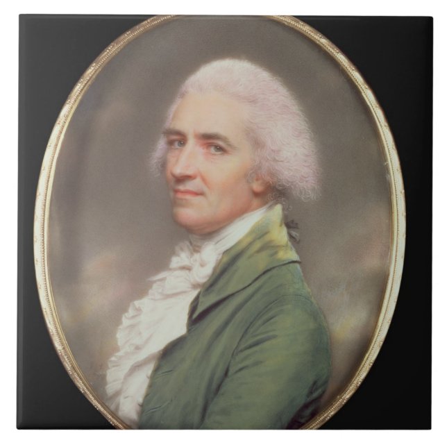 Miniatyrsjälvporträtt Kakelplatta (Framsidan)