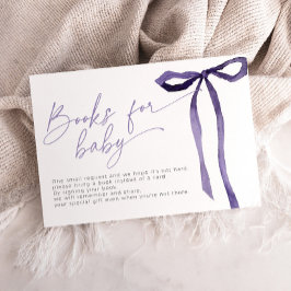 Miniböcker med lila band för baby - Babykalas Tilläggskort