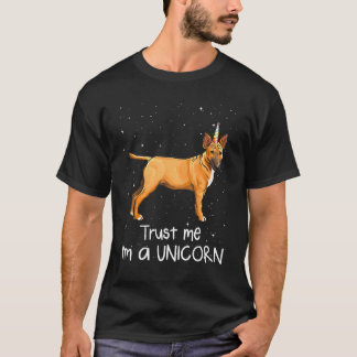 MiniBull Terrier Trust MIM A Unicorn Hund T Shirt