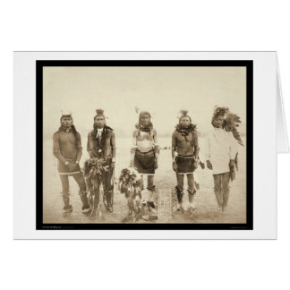 Miniconjou Indian Grass Dancers SD 1890 Hälsningskort