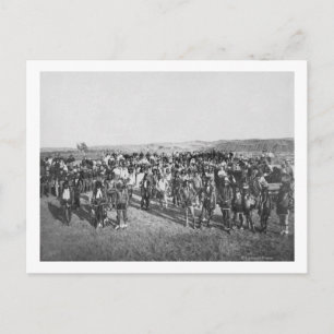 Miniconjou med White Soldiers Vykort