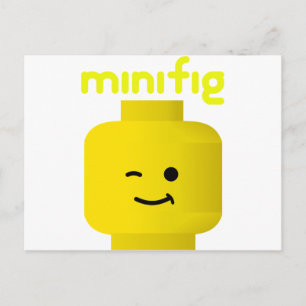 MINIFIG HUVUD VYKORT