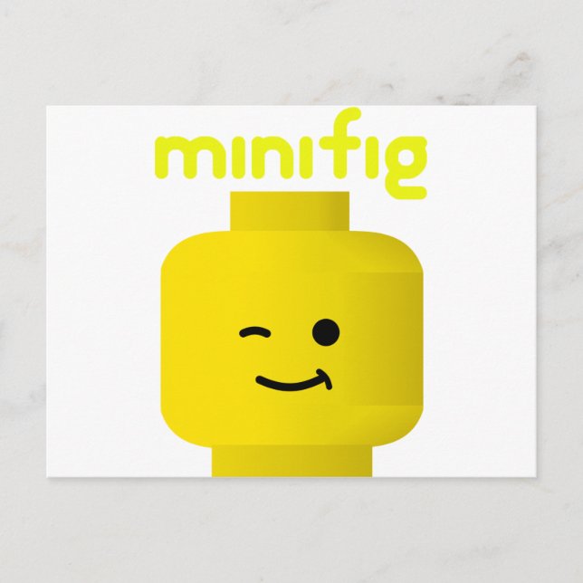 MINIFIG HUVUD VYKORT (Framsida)