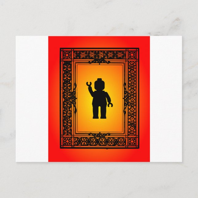 Minifig Parisian Wave by Customize My Minifig Vykort (Framsida)