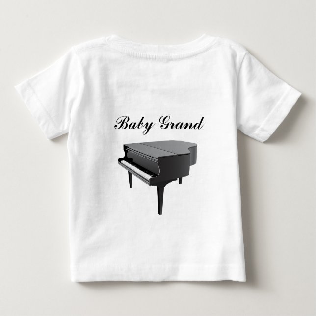 Miniflygelpiano Tee (Baksida)