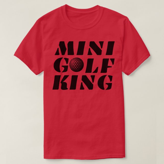 Minigolf Kung Minigolfer Champion Winner T Shirt (Design framsida)