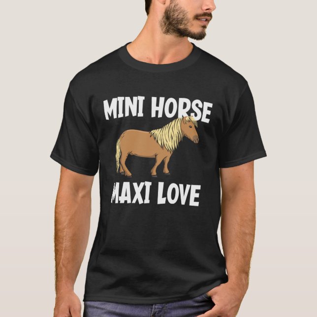 Minihäst Maxi kärlek  Miniatyrhäst T Shirt (Framsida)