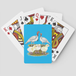 Minikalkon Vit Familj Casinokort