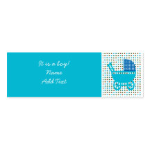 minikort för födelsemeddelande i baby