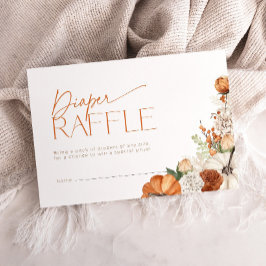 Minilott för Pumpa-Blöja-Raffel Baby Shower Tilläggskort