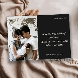 Minimal 1 Photo Black & White-julanda Julkort