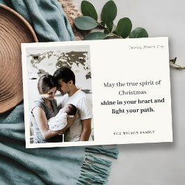 Minimal 1 Photo Black & White-julanda Julkort