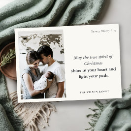 Minimal 1 Photo Black & White-julanda Julkort