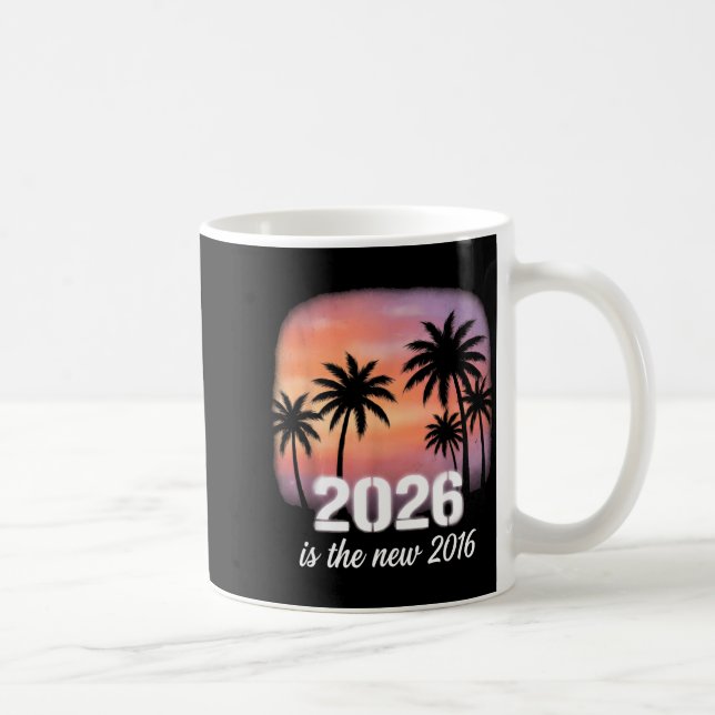 Minimal 2026 Ny 2016 Retro Tropisk Kaffemugg (Höger)