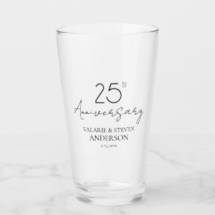 Minimal 25:e årsdagen för glaset Kopp i Bröllop