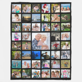 Minimal 45-Anpassningsbar för fotokollage-mall för Fleecefilt