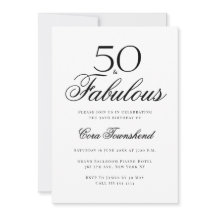 Minimal 50 & Fantastisk Typografi 50-årsdag