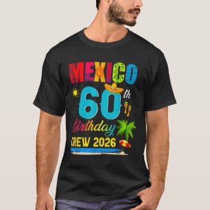 Minimal 60-års Cancun Mexiko Födelsedags Crew T Shirt