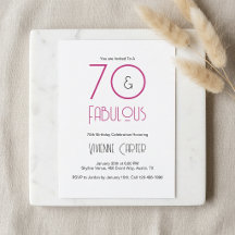 Minimal 70 och fantastisk 70-årsfest