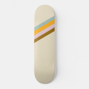 Minimal 70s Retro Rand #1 #decor #art Mini Skateboard Bräda 18,5 Cm