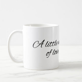 Minimal A Little Note of Love Mug Kaffemugg