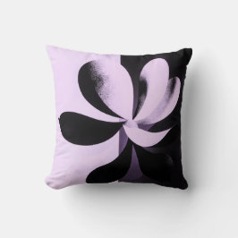 Minimal Abstract Floral Throw Pillow Kudde
