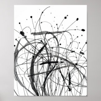 Minimal Abstract Line Art Prints Poster
