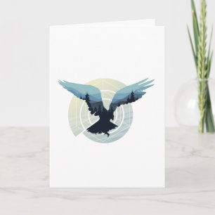 Minimal Abstrakt Bird Kort