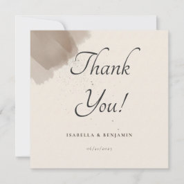 Minimal Abstrakt-pensel och Bläck-tackkort Tack Kort