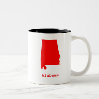 Minimal Alabama Amerikas förenta stater Två-Tonad Mugg