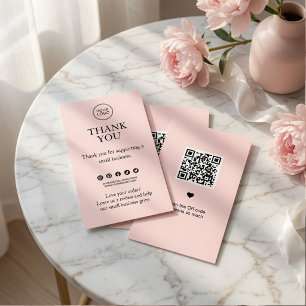Minimal anpassad tackinsats med QR-kod Tilläggskort