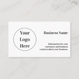 Minimal Anpassningsbar Modern svart och vit Visitkort