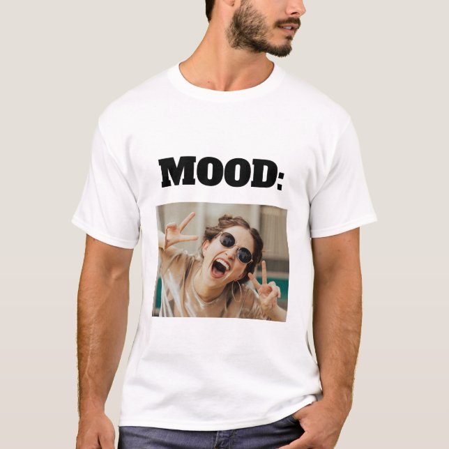 Minimal Anpassningsbar MOOD-funktionell Lägg till  T Shirt (Framsida)