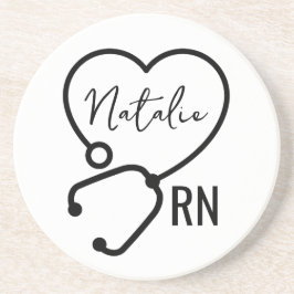 Minimal Anpassningsbar Nurse Namn Stethoscope Hear Underlägg