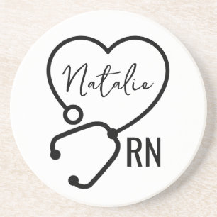 Minimal Anpassningsbar Nurse Namn Stethoscope Hear Underlägg