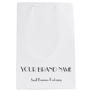 Minimal anpassningsbar presentpåse för småföretag 
