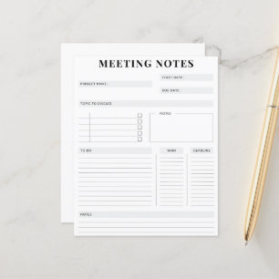Minimal anteckningsplan för Professional Meeting-a