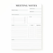 Minimal anteckningsplan för Professional Meeting-a